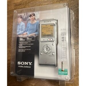 SONY Stereo Digital Voice Recorder ICD-UX512 Silver Micro SD Expandable Storage